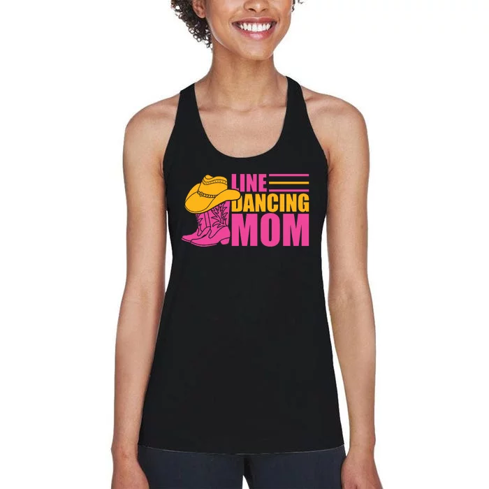 Line Dancing Mom T Women's Racerback Tank