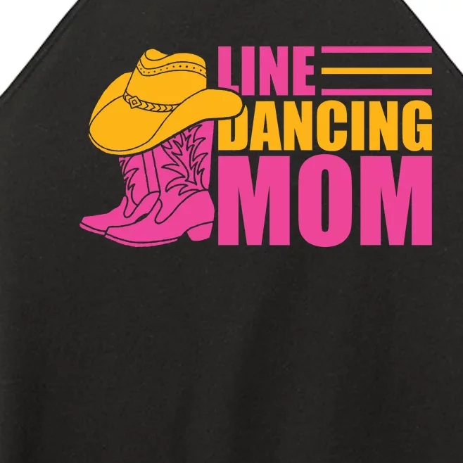 Line Dancing Mom T Women’s Perfect Tri Rocker Tank