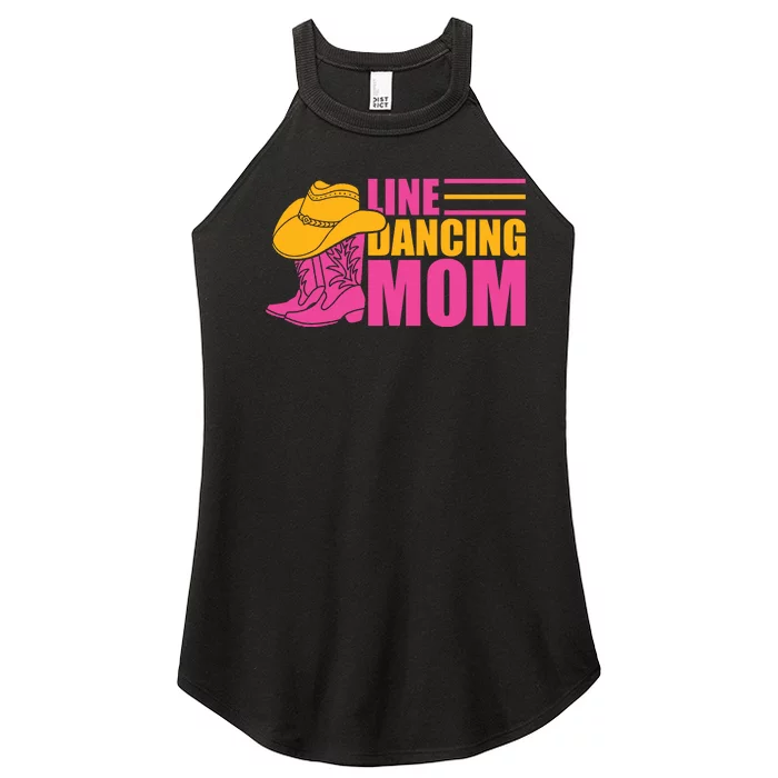 Line Dancing Mom T Women’s Perfect Tri Rocker Tank