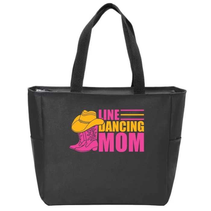 Line Dancing Mom T Zip Tote Bag