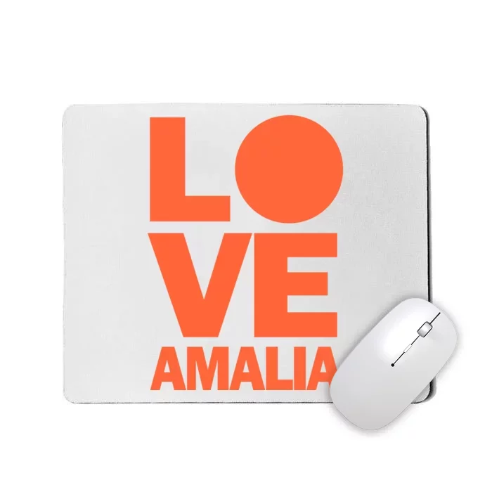 Linda De Mol Wearing Love Amalia Mousepad