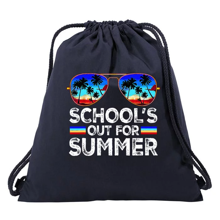 Last Day Of School Schools Out For Summer Drawstring Bag