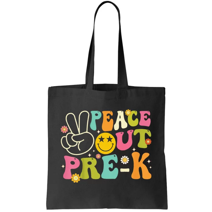 Last Day Of School Peace Out PreSchool Pre K Teacher Tote Bag