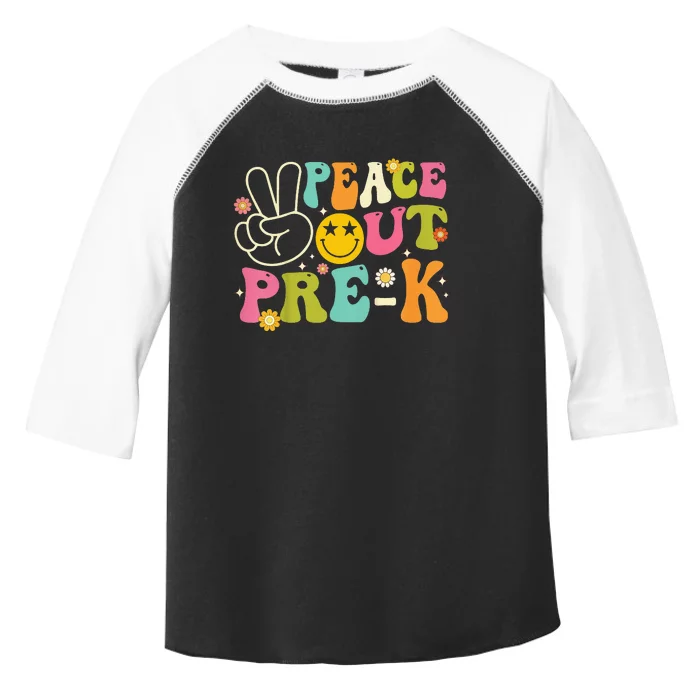 Last Day Of School Peace Out PreSchool Pre K Teacher Toddler Fine Jersey T-Shirt