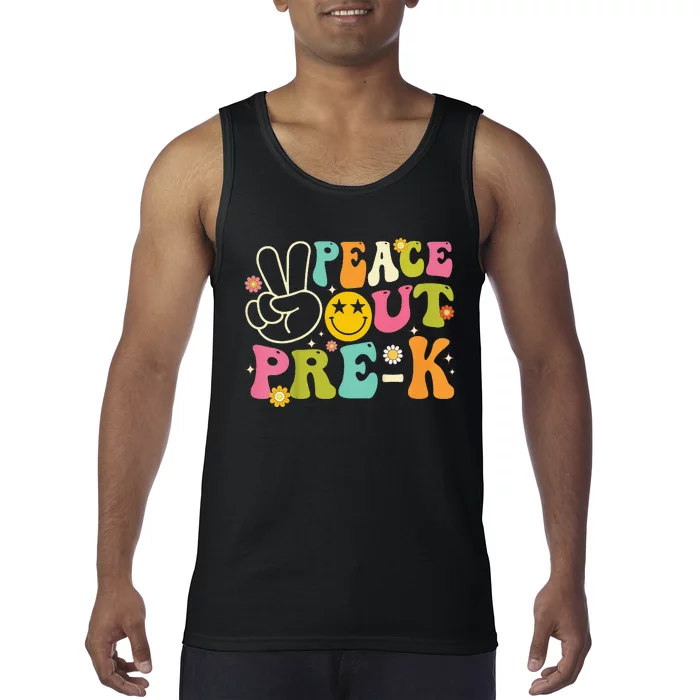 Last Day Of School Peace Out PreSchool Pre K Teacher Tank Top