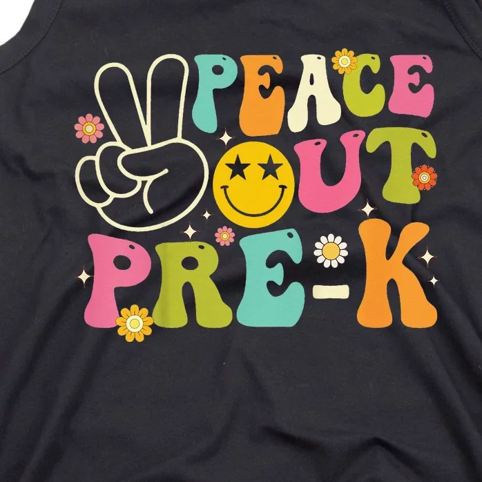 Last Day Of School Peace Out PreSchool Pre K Teacher Tank Top