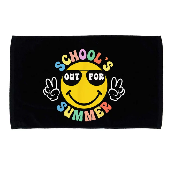 Last Day Of School Graduation Groovy Schools Summer Microfiber Hand Towel