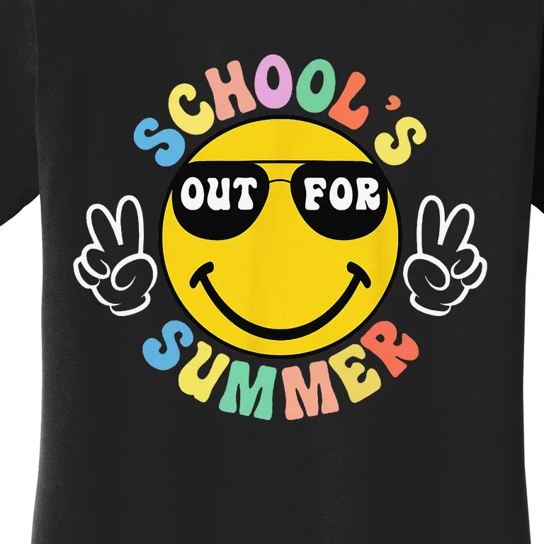 Last Day Of School Graduation Groovy Schools Summer Women's T-Shirt