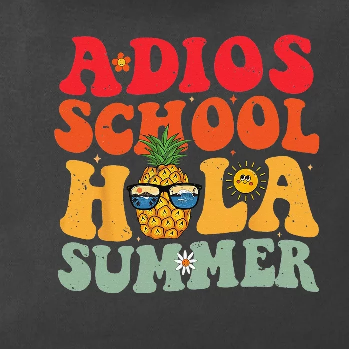 Last day of school teacher Adios School Hola Summer Teacher Zip Tote Bag