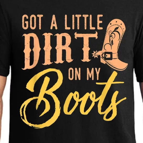 Little Dirt On My Boots Country Music Love Pajama Set