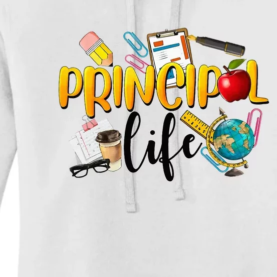 Last Day Of School Principal Life End Of Year Summer Vibes Women's Pullover Hoodie