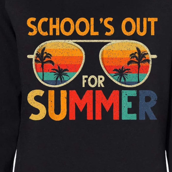 Last Day Of School Retro Schools Out For Summer Teacher Womens California Wash Sweatshirt