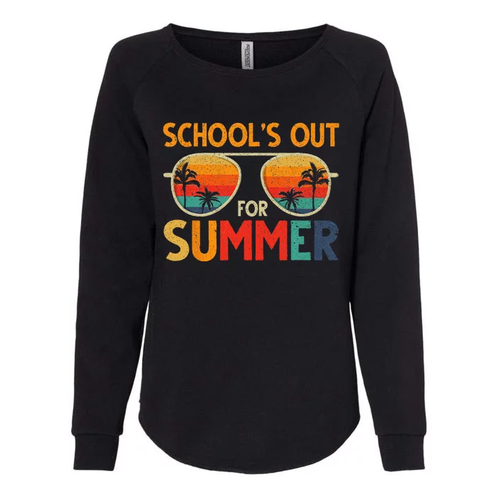 Last Day Of School Retro Schools Out For Summer Teacher Womens California Wash Sweatshirt