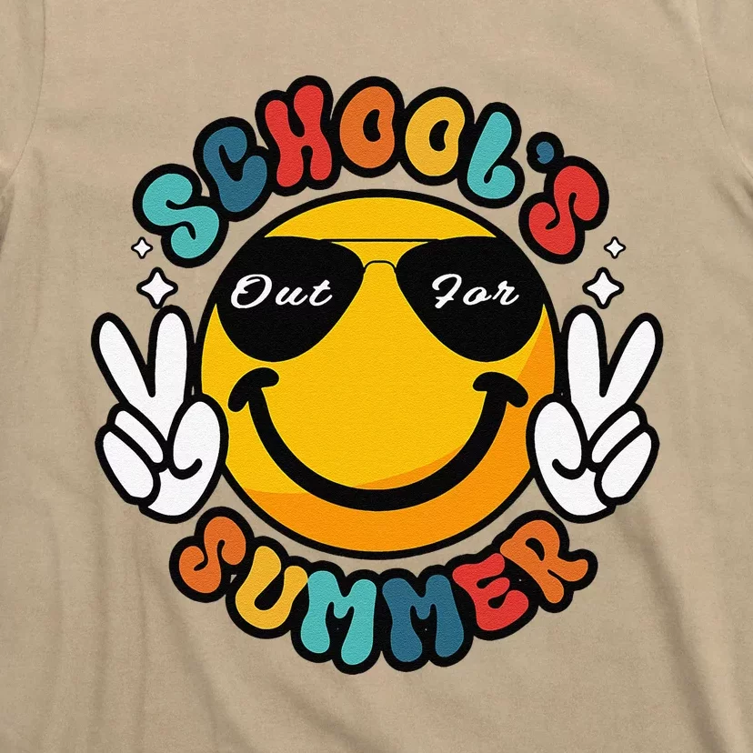 Last Day Of School Groovy Graduation SchoolS Out For Summer T-Shirt