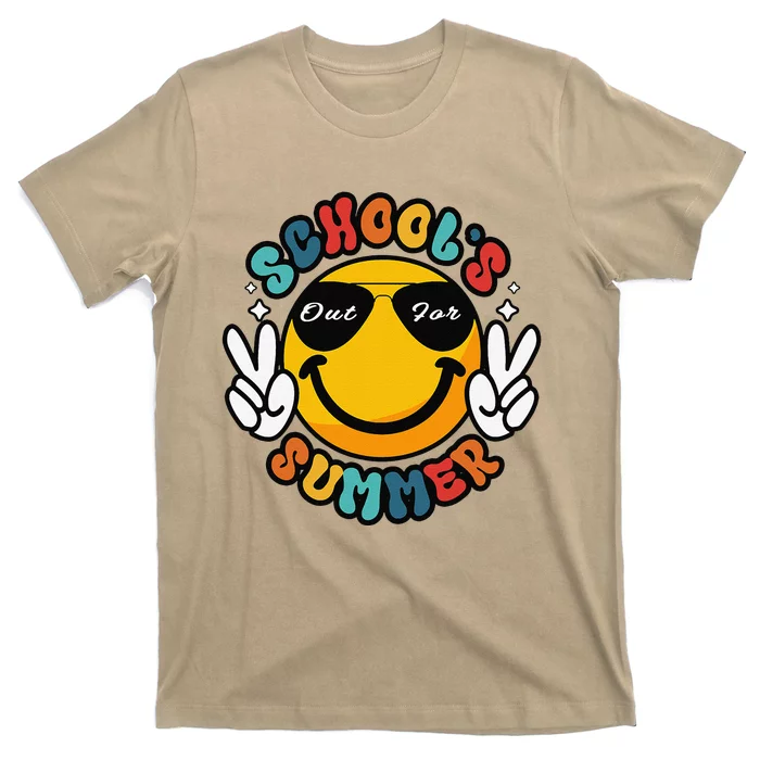 Last Day Of School Groovy Graduation SchoolS Out For Summer T-Shirt