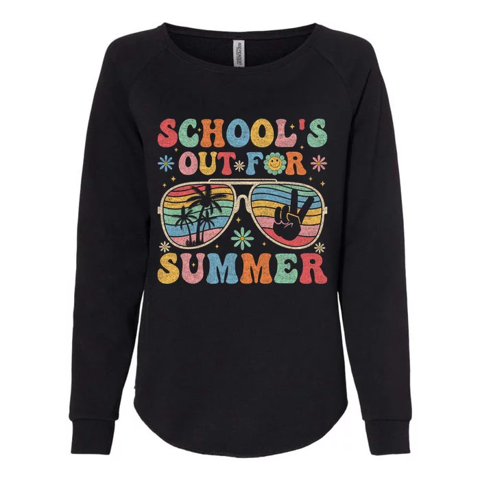 Last Day Of Schools Out For Summer Vacation Teachers Womens California Wash Sweatshirt