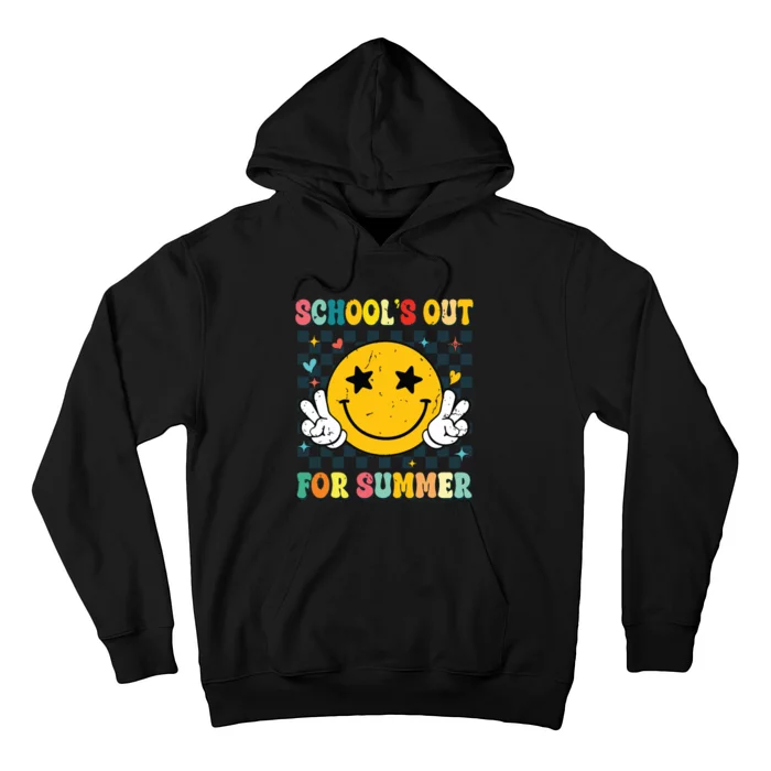 Last Day Of School Retro Schools Out For Summer Teacher Hoodie