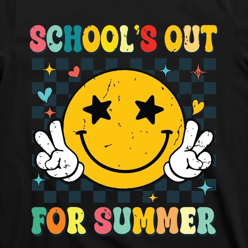 Last Day Of School Retro Schools Out For Summer Teacher T-Shirt