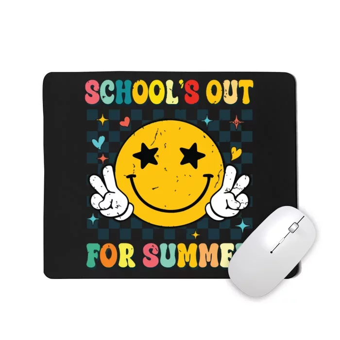 Last Day Of School Retro Schools Out For Summer Teacher Mousepad