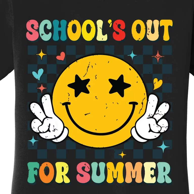 Last Day Of School Retro Schools Out For Summer Teacher Women's T-Shirt