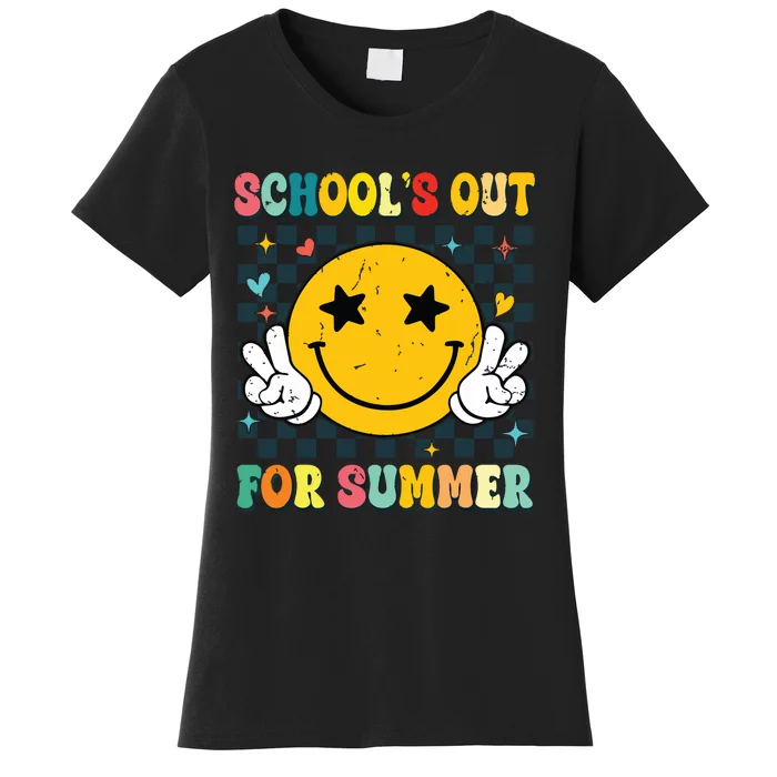 Last Day Of School Retro Schools Out For Summer Teacher Women's T-Shirt