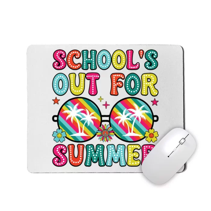 Last Day Of School Retro Schools Out For Summer Teacher Mousepad