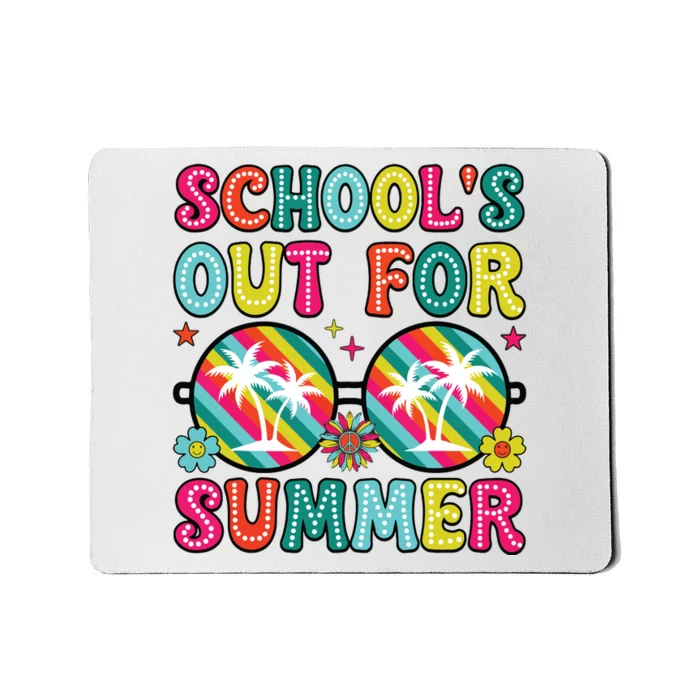 Last Day Of School Retro Schools Out For Summer Teacher Mousepad