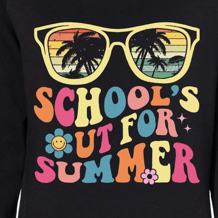 Last Day Of School Retro Teacher SchoolS Out For Summer Womens California Wash Sweatshirt