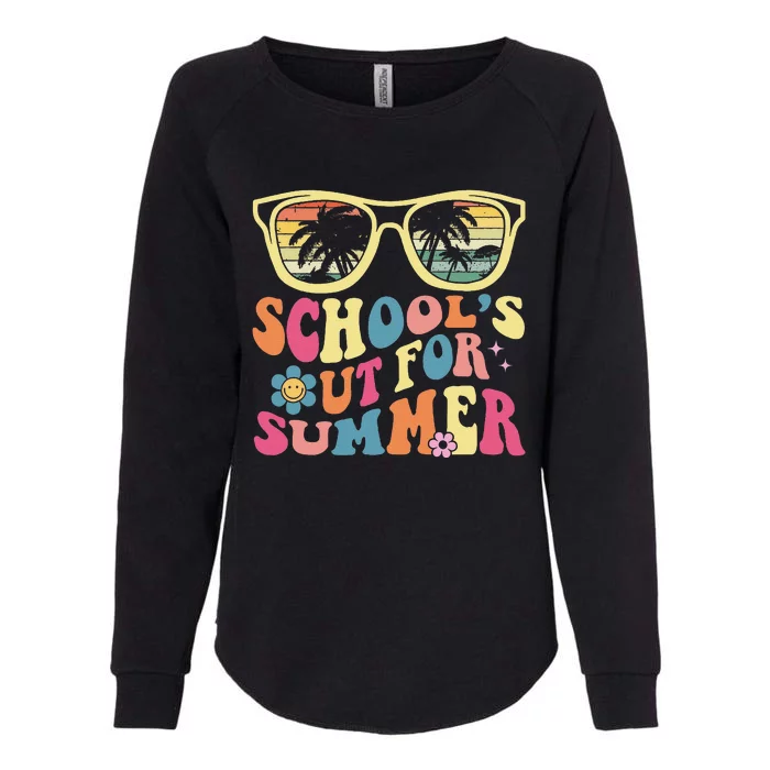 Last Day Of School Retro Teacher SchoolS Out For Summer Womens California Wash Sweatshirt