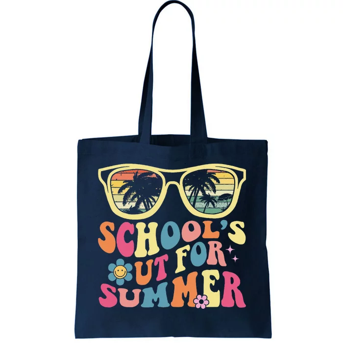 Last Day Of School Retro Teacher SchoolS Out For Summer Tote Bag