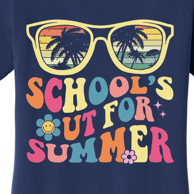 Last Day Of School Retro Teacher SchoolS Out For Summer Women's T-Shirt