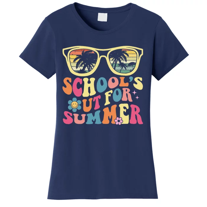 Last Day Of School Retro Teacher SchoolS Out For Summer Women's T-Shirt