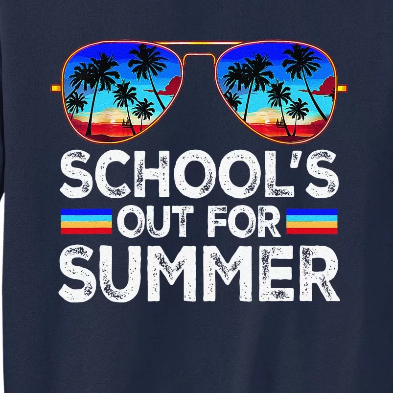 Last Day Of School Schools Out For Summer Teacher Boy Tall Sweatshirt