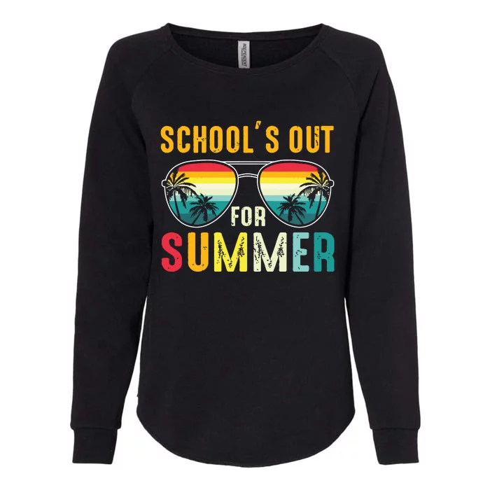 Last Day Of School Retro Schools Out For Summer Teacher Boy Womens California Wash Sweatshirt