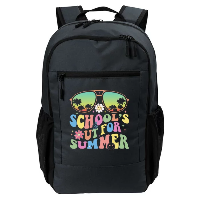 Last Day Of School Graduation Groovy Schools Out For Summer Daily Commute Backpack