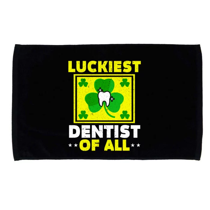 Luckiest Dentist Of All Dentistry St Patrick's Day Gift Microfiber Hand Towel