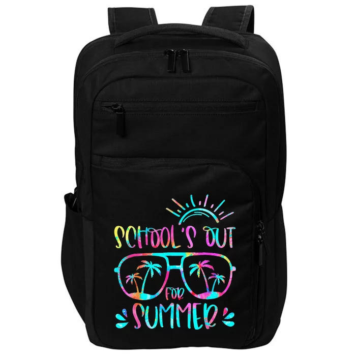 Last Day Of School Schools Out For Summer Teacher Vintage Impact Tech Backpack