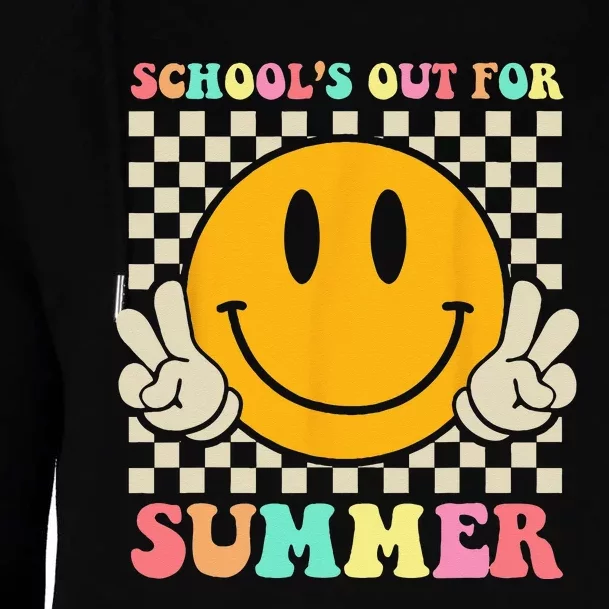 Last Day Of School Teacher Schools Out For Summer Student Womens Funnel Neck Pullover Hood