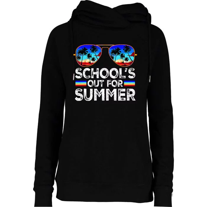 Last Day Of School Schools Out For Summer Womens Funnel Neck Pullover Hood