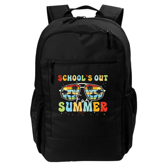 Last Day Of School Retro Schools Out For Summer Teacher Daily Commute Backpack