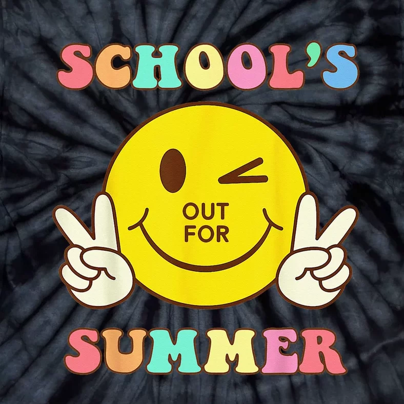 Last Day Of School Schools Out For Summer Teacher Tie-Dye T-Shirt