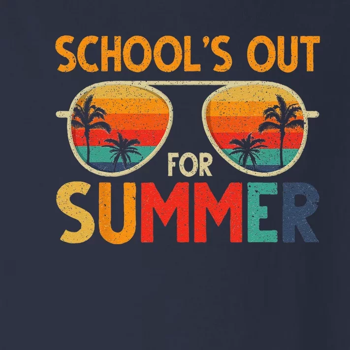 Last Day Of School Retro Schools Out For Summer Teacher Toddler Long Sleeve Shirt