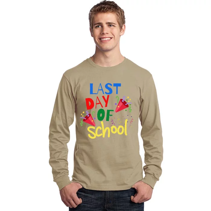 Last Day Of School Celebration Gift Tall Long Sleeve T-Shirt