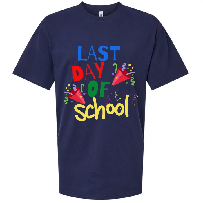 Last Day Of School Celebration Gift Sueded Cloud Jersey T-Shirt