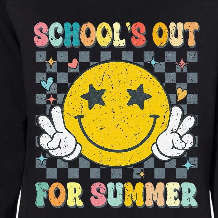 Last Day Of School Retro Schools Out For Summer Teacher Womens California Wash Sweatshirt