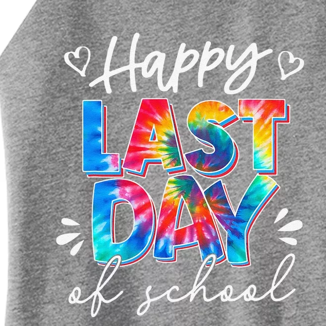 Last Day Of School Tie Dye School Graduation Gifts Women’s Perfect Tri Rocker Tank