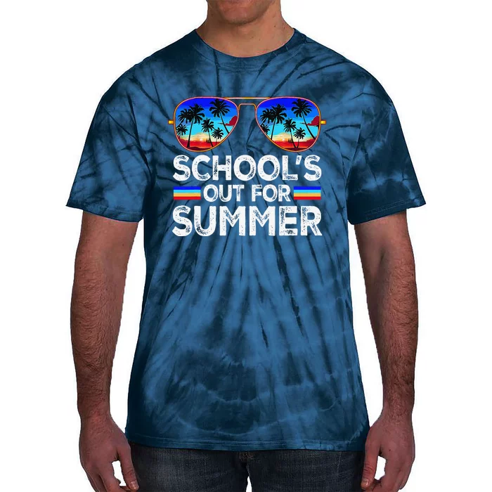 Last Day Of School Schools Out For Summer Teacher Boy Tie-Dye T-Shirt