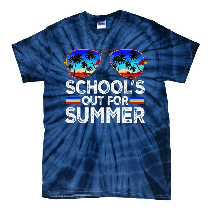 Last Day Of School Schools Out For Summer Teacher Boy Tie-Dye T-Shirt