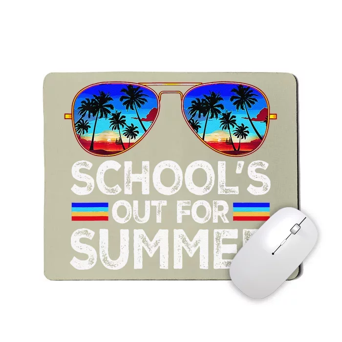 Last Day Of School Schools Out For Summer Teacher Boy Mousepad