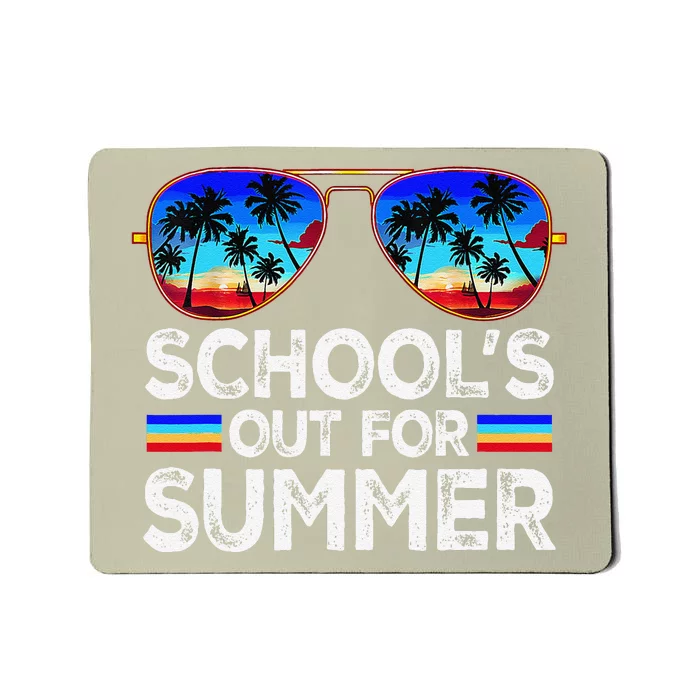 Last Day Of School Schools Out For Summer Teacher Boy Mousepad